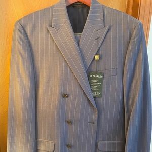 Ralph Lauren Peak Lapel Double Breasted Suit NWT
